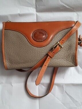 Vintage D&B Small Zip Top Leather Crossbody Bag